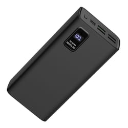 Platinet PMPB30WQC728B banque d'alimentation électrique Lithium Polymère (LiPo) 30000 mAh Noir