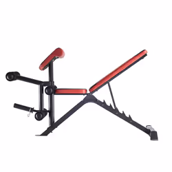 HMS Fitness LS3859, Banc de musculation ajustable, 270 kg, Gym, 270 kg, Noir, Rouge, 1100 mm