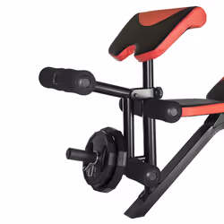 HMS Fitness LS3859 Banc de musculation ajustable Dossier réglable Siège ajustable Gym Noir, Rouge - Vue supplémentaire 4
