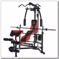 HMS Fitness CYBORG 1, 135 kg, Dos, Biceps, Trapèze, Triceps, Noir, Rouge, Acier, 1570 mm, 2220 mm