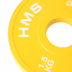 HMS Fitness CBRS15 2 pièce(s) Olympic Disque de lancer de poids revêtu de caoutchouc - Vue supplémentaire 3