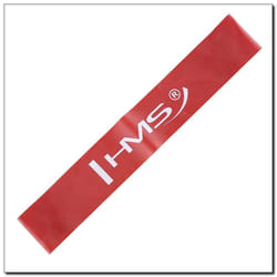 HMS Fitness GU04 bande d'exercice Caoutchouc Rouge