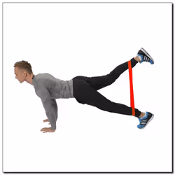 HMS Fitness GU04 bande d'exercice Caoutchouc Rouge - Vue supplémentaire 4