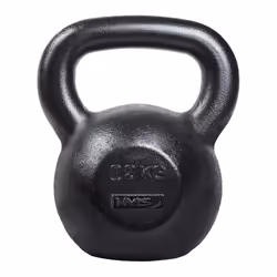 HMS Fitness KZG32, Kettlebell classique, Fonte, Noir, 32 kg