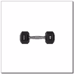 HMS Fitness HEX PRO 4, Haltère au poids fixe, Noir, Acier inoxydable, Acier, Caoutchouc, 4 kg, 2,7 cm