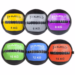 HMS Fitness WLB12 ballon médical 12 kg Noir, Bleu - Vue supplémentaire 2