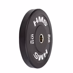 HMS Fitness BBR15 1 pièce(s) Olympic Disque de lancer de poids revêtu de caoutchouc