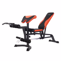 HMS Fitness LS3050 Banc de musculation ajustable Dossier réglable Siège ajustable Gym Noir, Rouge - Vue supplémentaire 4