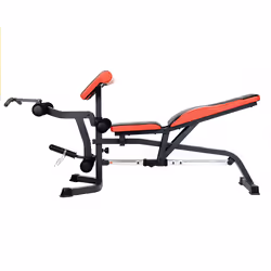HMS Fitness LS3050 Banc de musculation ajustable Dossier réglable Siège ajustable Gym Noir, Rouge - Vue supplémentaire 7