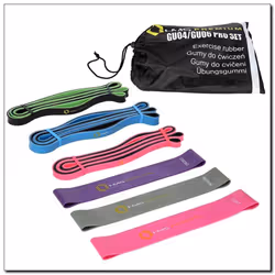 HMS Fitness GU04/GU06 Pro, Bleu, Vert, Gris, Rose, Violet, 6 pièce(s), Latex, 15,75 kg, 22,5 kg