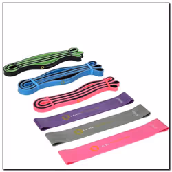 HMS Fitness GU04/GU06 Pro bande d'exercice Latex Bleu, Vert, Gris, Rose, Violet
