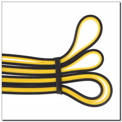 HMS Fitness GU06 bande d'exercice Caoutchouc Jaune - Vue supplémentaire 2