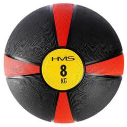 HMS Fitness NK08 ballon médical 8 kg Noir, Rouge