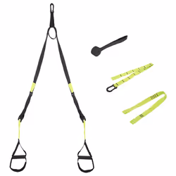 HMS Fitness TX11, Noir, Jaune, 1 pièce(s), Caoutchouc butadiène-nitrile (NBR), Polypropylène (PP), Acier, 3100 mm