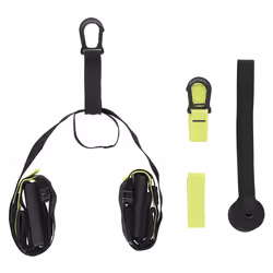 HMS Fitness TX11 bande d'exercice Caoutchouc butadiène-nitrile (NBR), Polypropylène (PP), Acier Noir, Jaune