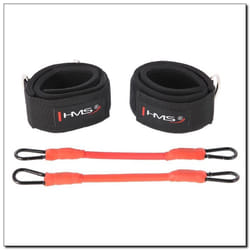 HMS Fitness EXB01 bande d'exercice Néoprène, Polyester, Acier Noir, Orange
