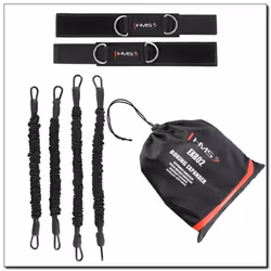 HMS Fitness EXB02, Noir, 4 pièce(s), Caoutchouc butadiène-nitrile (NBR), Polypropylène (PP), 4,8 kg, 7 kg