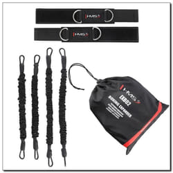 HMS Fitness EXB02 bande d'exercice Caoutchouc butadiène-nitrile (NBR), Polypropylène (PP) Noir