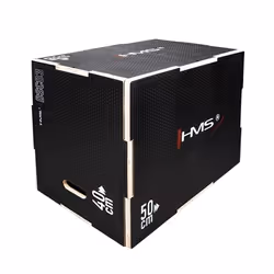 HMS Fitness DSC03, Boîte plyométrique simple, Bois, Noir, 300 kg, 50 cm, 40 cm