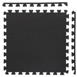 HMS Fitness MP12 Tapis d'exercice Noir