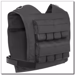 HMS Fitness KTO16 veste lestée Acier Noir