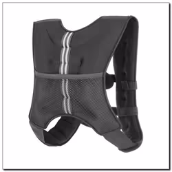 HMS Fitness KTO05 veste lestée 5 kg Néoprène, Sable Noir