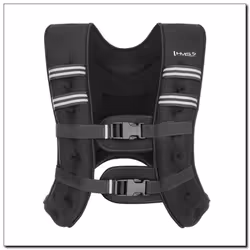 HMS Fitness KTO08 veste lestée 8 kg Néoprène, Sable Noir - Vue supplémentaire 2