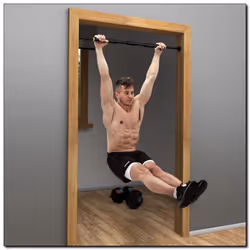 HMS Fitness DD200 barre de traction avec extenseurs 250 kg Noir Porte - Vue supplémentaire 4