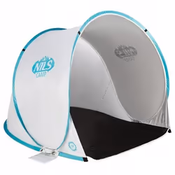 Tente de plage Nils Camp NC3173 Turquoise Gris - Filtre UV écran imperméable compact