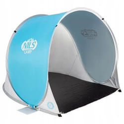 Tente de plage Nils Camp NC3173 - Marque OEM - Autopliante - Anti-UV 30spf - Bleu