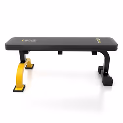 HMS Fitness L8012 Banc de musculation Gym, Maison Noir, Jaune