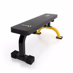HMS Fitness L8012 Banc de musculation Gym, Maison Noir, Jaune
