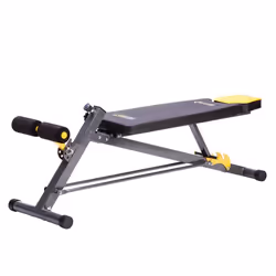 HMS Fitness LSR8311 Banc de musculation Siège ajustable Maison Noir, Jaune - Vue supplémentaire 7