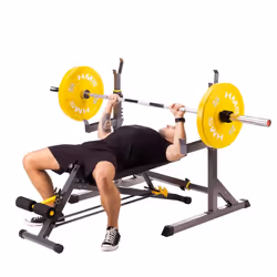 HMS Fitness LSR8311 Banc de musculation Siège ajustable Maison Noir, Jaune - Vue supplémentaire 8