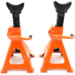 Beast - Jeu de Chandelles Acier/Fonte avec Système de Réglage sur Crémaillère - Charge 3000 kg - Hauteur 280 à 420 mm - Accessoire Essentiel d'Atelier