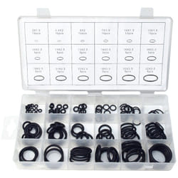 Beast - Coffret 125 pièces de Joints Toriques d. 3 à 22 mm avec boîtier organisé - Caoutchouc nbr - Résistance aux huiles et graisses