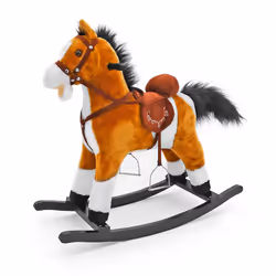 Milly Mally Mustang, 3 an(s), Peluche, Bois, Noir, Marron, Blanc