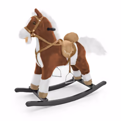 Milly Mally Mustang, 3 an(s), Peluche, Bois, Noir, Marron, Blanc