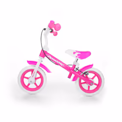 Milly Mally Dragon Z Hamulcem, Vélo de ville, Enfants, Femelle, Acier, Rose, Blanc, 25,4 cm (10")
