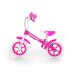 Milly Mally Dragon Z Hamulcem vélo et accessoire Acier Rose, Blanc