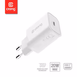 Crong CRG-TUSBC20-WHI chargeur d'appareils mobiles Smartphone, Tablette Blanc Secteur Charge rapide Intérieure - Vue supplémentaire 8