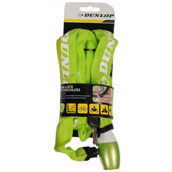 Antivol de vélo - Dunlop - 120 cm - Chaîne - Vert - Mixte