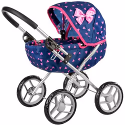Poussette pour Poupée - Kinderplay - KP0260T - Hauteur de Poignée 54 cm - Roues en Mousse - Structure Légère