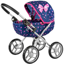 Poussette pour Poupée - Kinderplay - KP0260T - Hauteur de Poignée 54 cm - Roues en Mousse - Structure Légère