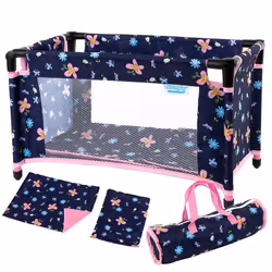 Berceau poupée - Kinderplay - KP0400I - Pliable - Idéal voyage - Favorise lempathie