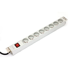 Digitus A-19-STRIP-2-IMP unité de distribution d'énergie 8 sortie(s) CA 1U Blanc