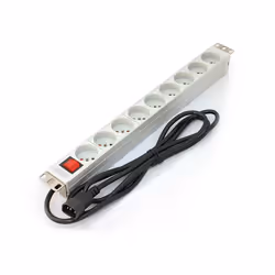 Digitus A-19-STRIP-4-IMP unité de distribution d'énergie 9 sortie(s) CA 1U Blanc