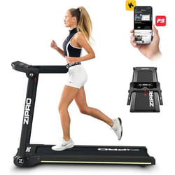 ZIPRO Tapis de Course Pliable Pacto pour la Maison Vitesse de 1 à 16 km/h Écran LED Haut-parleurs Bluetooth