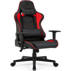 Fauteuil gaming - SENSE7 - Spellcaster - Similicuir Noir-Rouge - Réglable en hauteur - Accoudoirs 2D