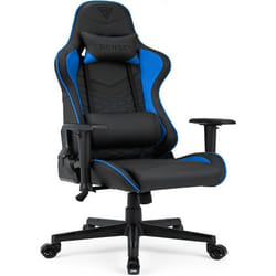 Fauteuil gaming SENSE7 Spellcaster - Chaise dordinateur en similicuir HDF Noir-bleu